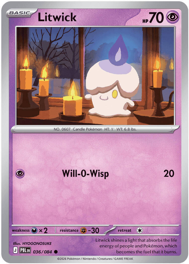 Litwick (036/084) [Mega Evolution: Pitch Black] | Tabernacle Games