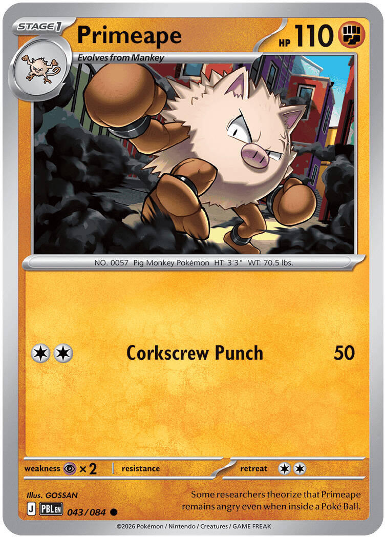 Primeape (043/084) [Mega Evolution: Pitch Black] | Tabernacle Games