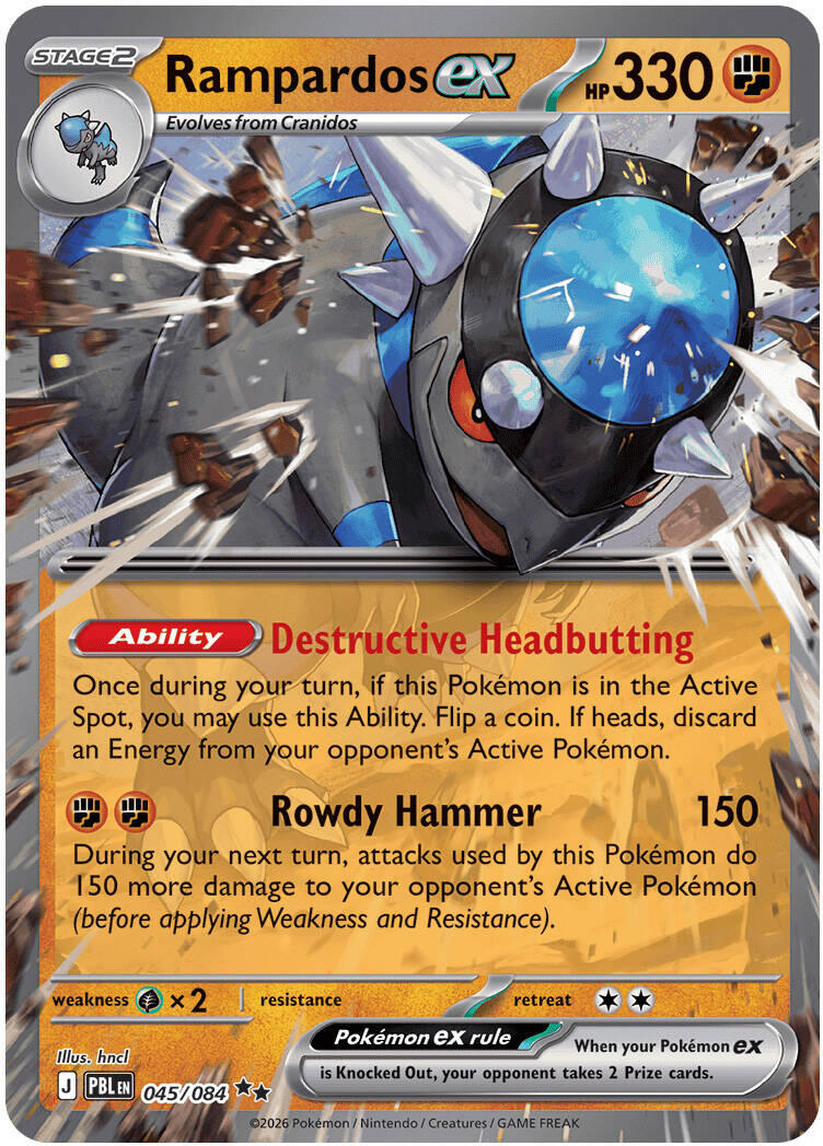 Rampardos ex (045/084) [Mega Evolution: Pitch Black] | Tabernacle Games