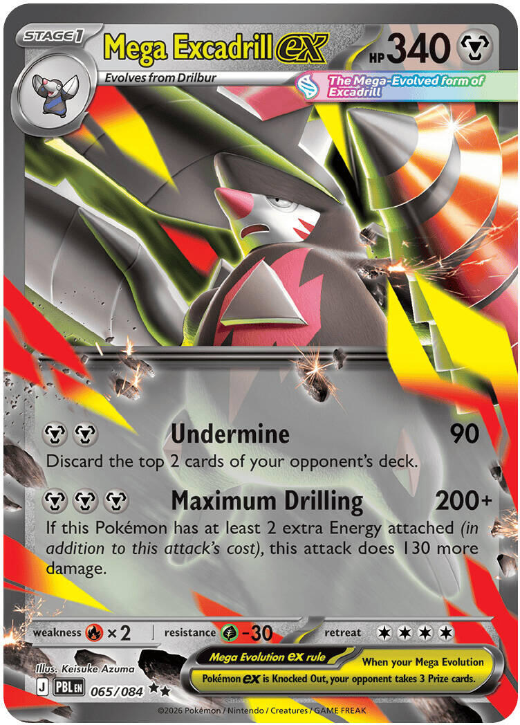 Mega Excadrill ex (065/084) [Mega Evolution: Pitch Black] | Tabernacle Games