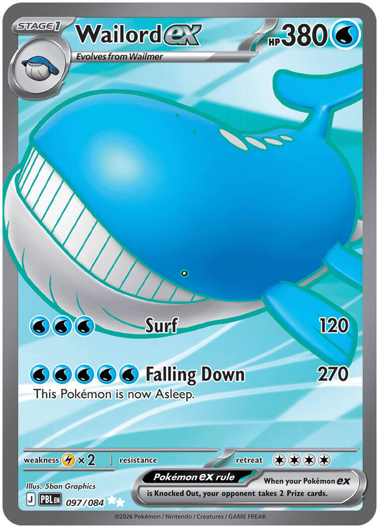 Wailord ex (097/084) [Mega Evolution: Pitch Black] | Tabernacle Games