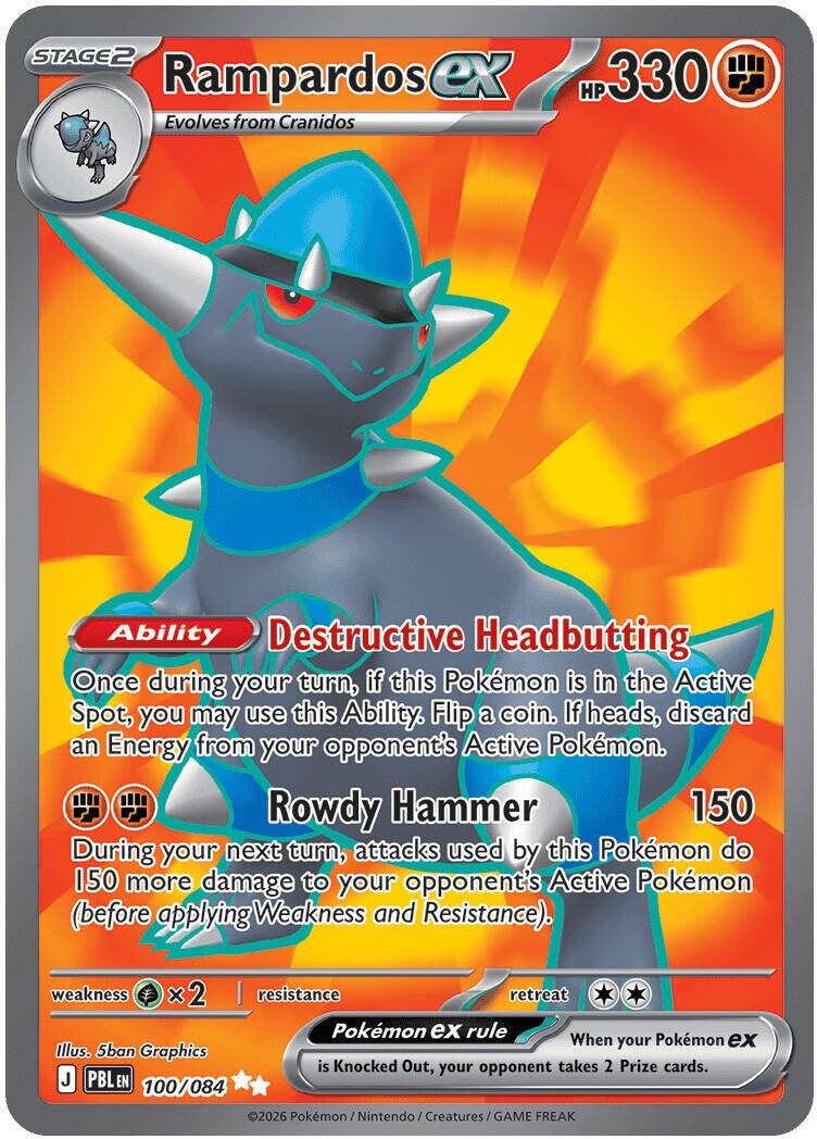 Rampardos ex (100/084) [Mega Evolution: Pitch Black] | Tabernacle Games