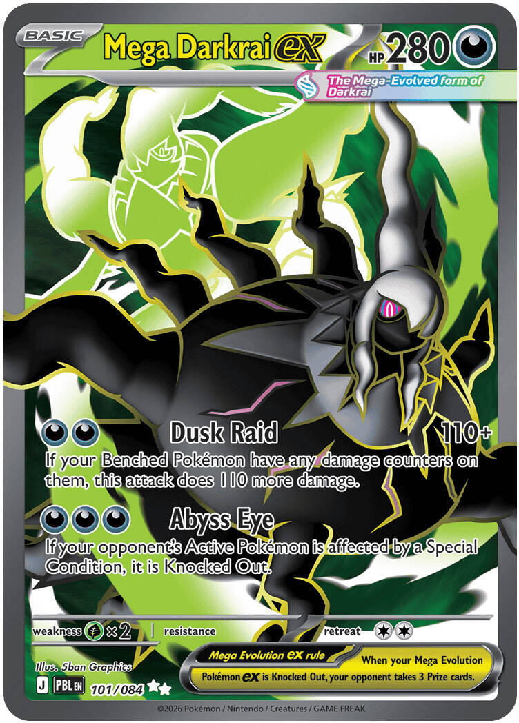 Mega Darkrai ex (101/084) [Mega Evolution: Pitch Black] | Tabernacle Games