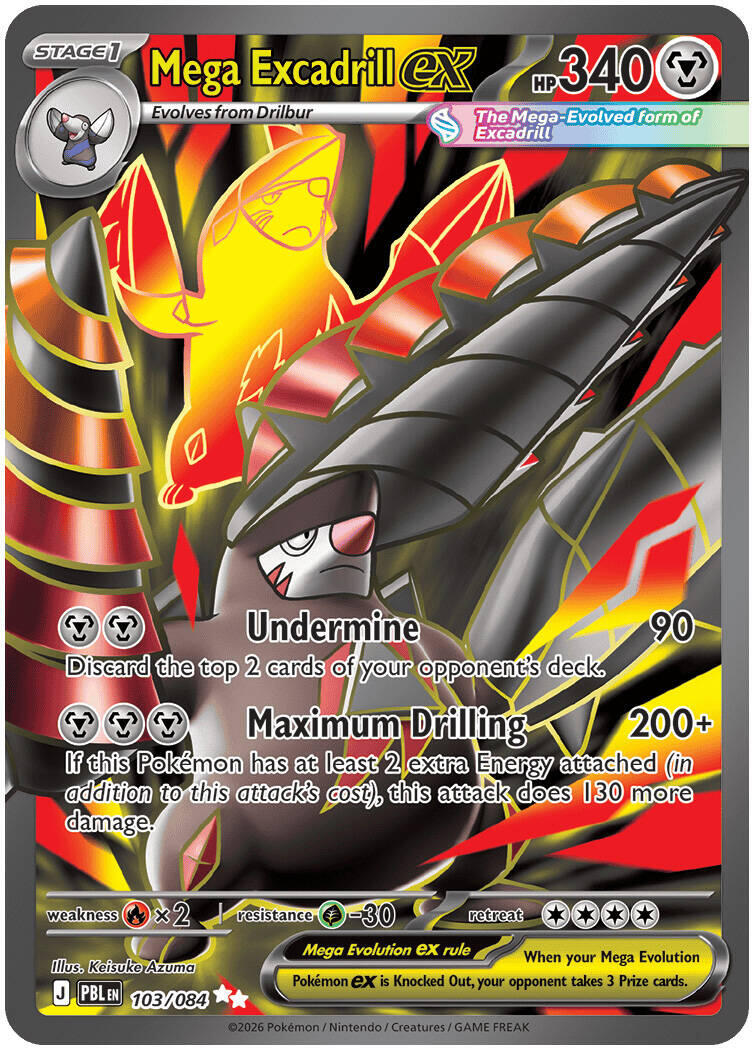 Mega Excadrill ex (103/084) [Mega Evolution: Pitch Black] | Tabernacle Games