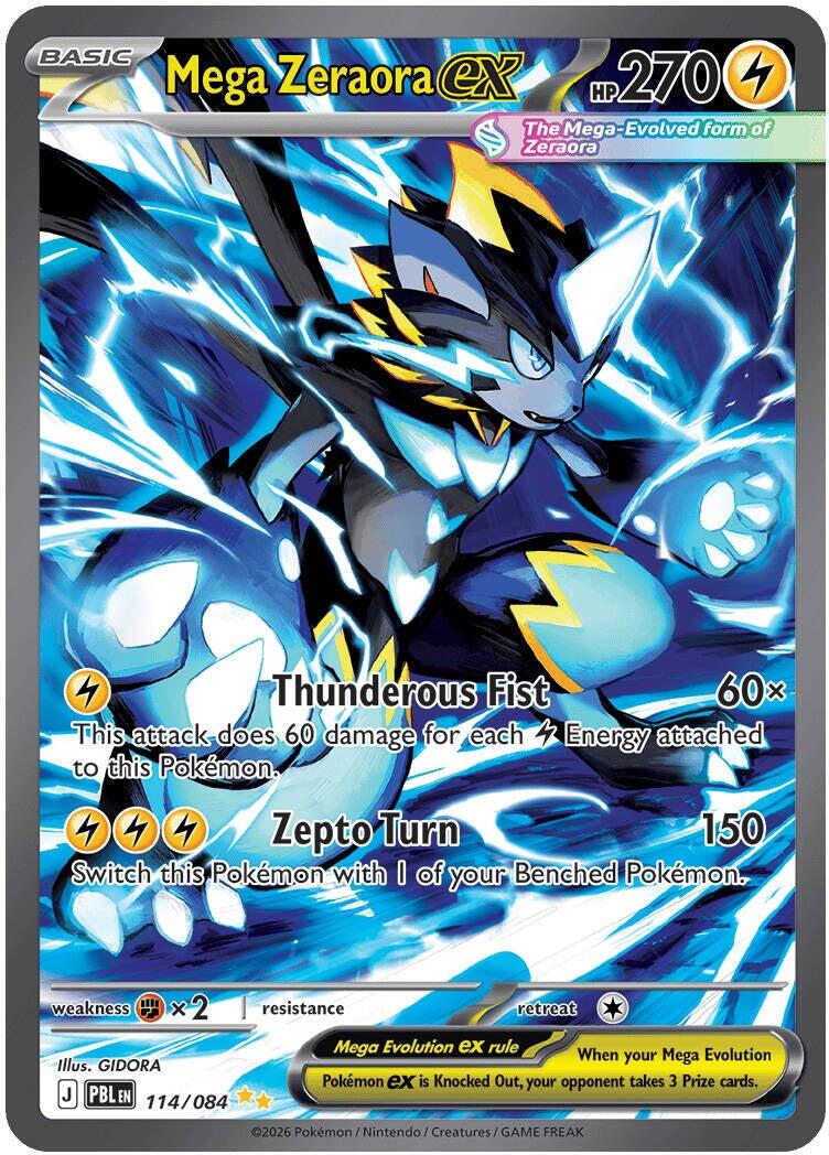 Mega Zeraora ex (114/084) [Mega Evolution: Pitch Black] | Tabernacle Games