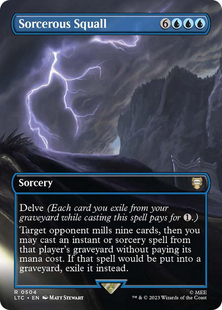 Sorcerous Squall (Borderless) [The Lord of the Rings: Tales of Middle-Earth Commander] | Tabernacle Games