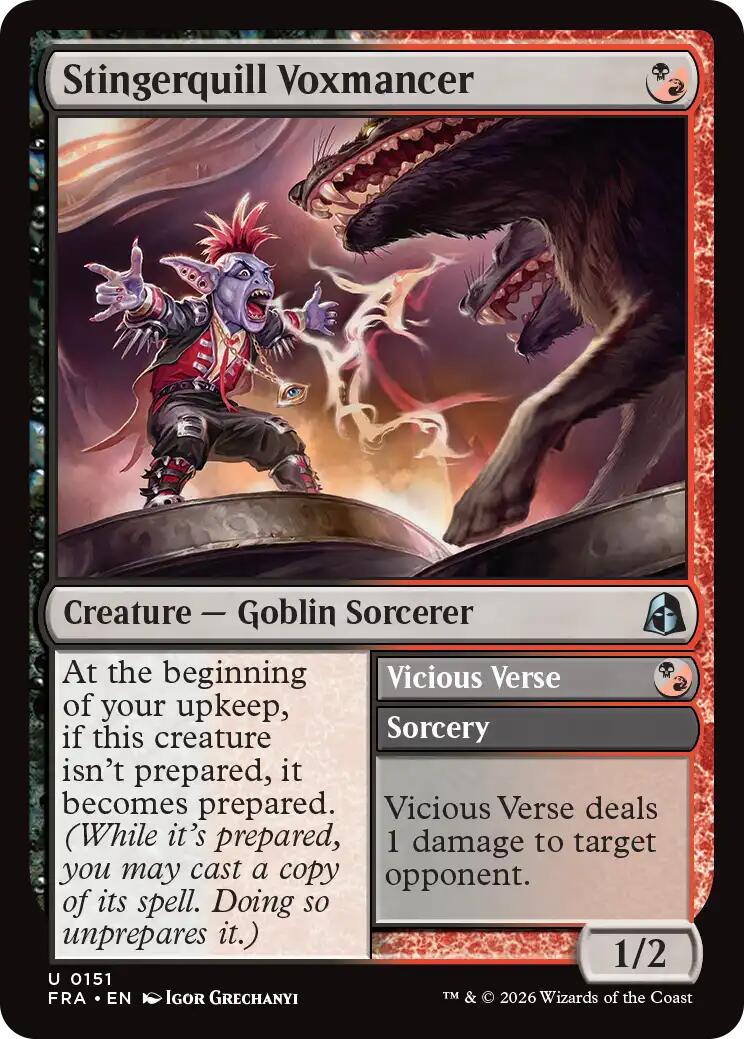 Stingerquill Voxmancer // Vicious Verse [Reality Fracture] | Tabernacle Games