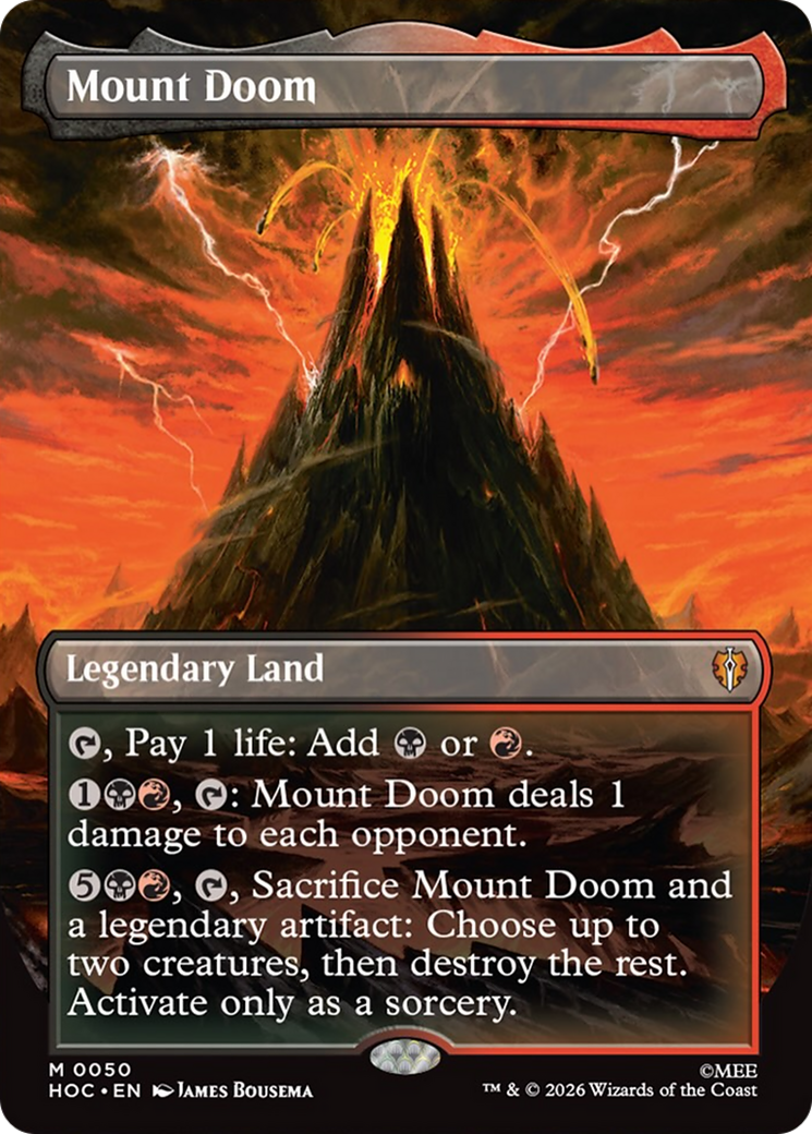 Mount Doom (Borderless) [The Hobbit: Eternal-Legal] | Tabernacle Games