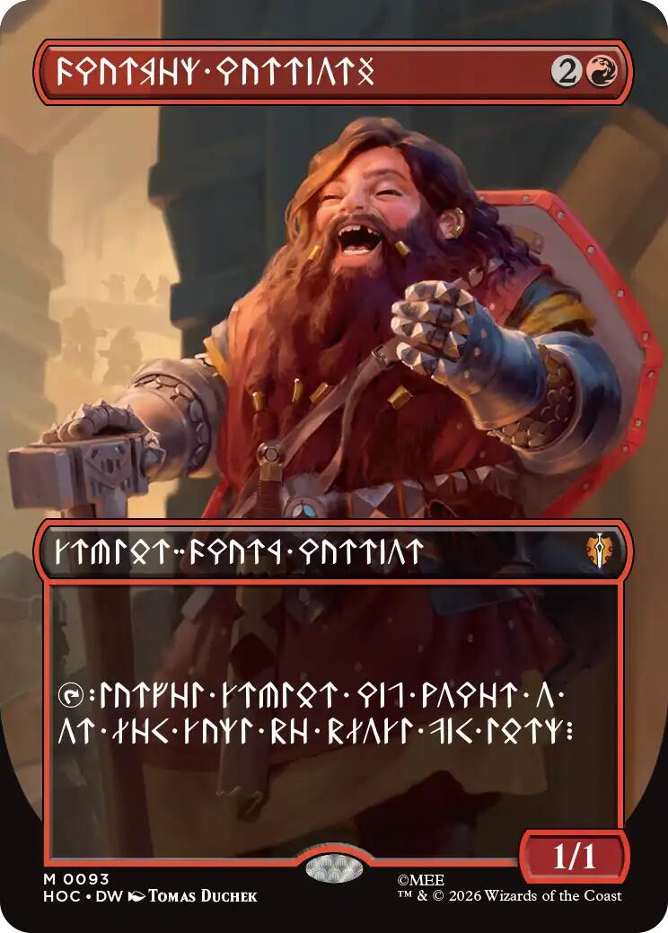 Dwarven Warriors (Borderless) (Dwarvish) [The Hobbit: Eternal-Legal] | Tabernacle Games