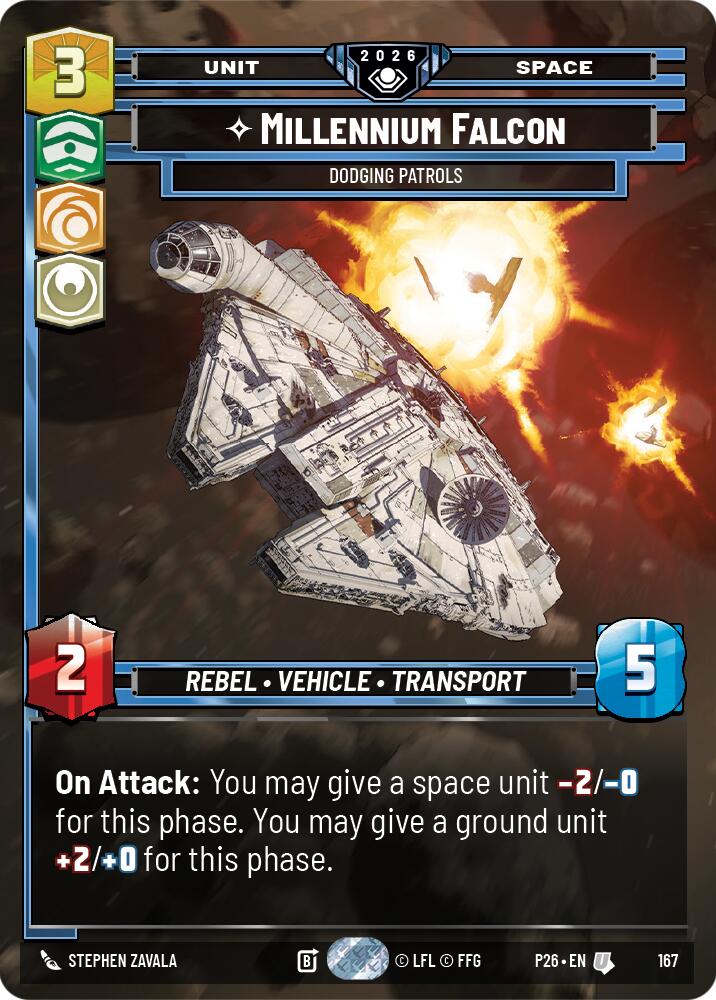 Millennium Falcon - Dodging Patrols (167) (167) [Galactic Championship 2026] | Tabernacle Games