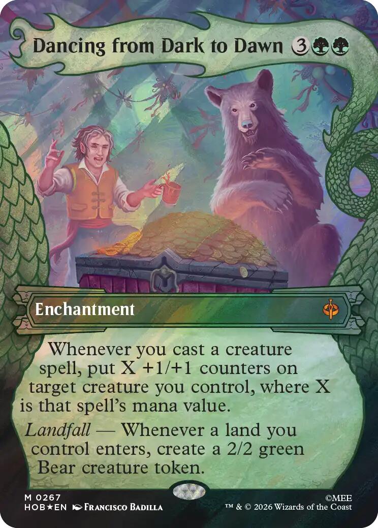 Dancing from Dark to Dawn (Showcase) (Surge Foil) [The Hobbit] | Tabernacle Games