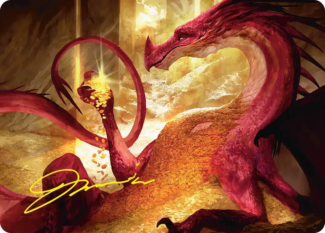 Gleaming Splendor Art Card (Gold-Stamped Signature) [The Hobbit Art Series] | Tabernacle Games