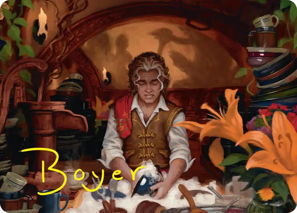 Confusticate and Bebother Art Card (Gold-Stamped Signature) [The Hobbit Art Series] | Tabernacle Games