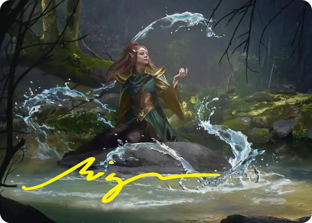 Mirkwood Meditator Art Card (Gold-Stamped Signature) [The Hobbit Art Series] | Tabernacle Games