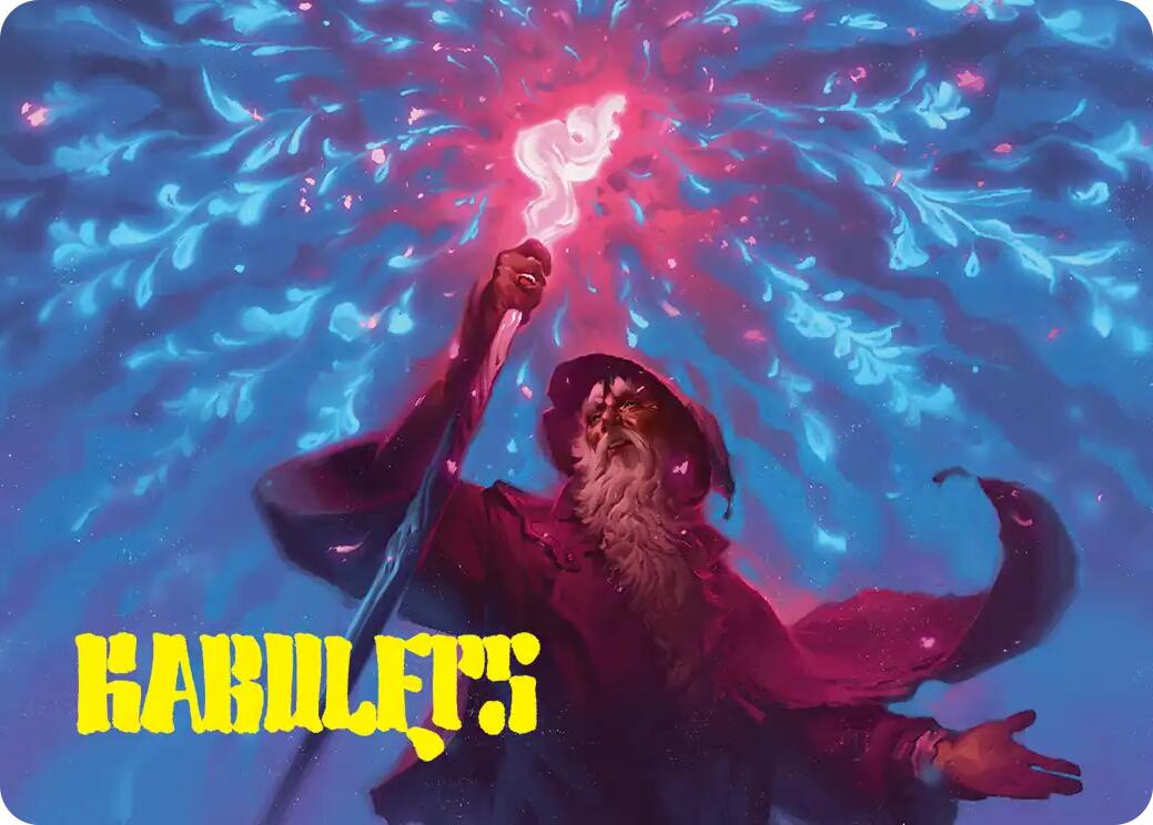 Wizard's Staff Art Card (Gold-Stamped Signature) [The Hobbit Art Series] | Tabernacle Games