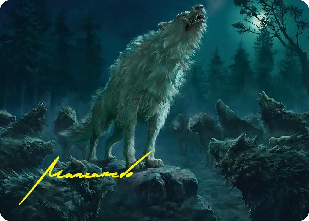 Reverent Howl Art Card (Gold-Stamped Signature) [The Hobbit Art Series] | Tabernacle Games