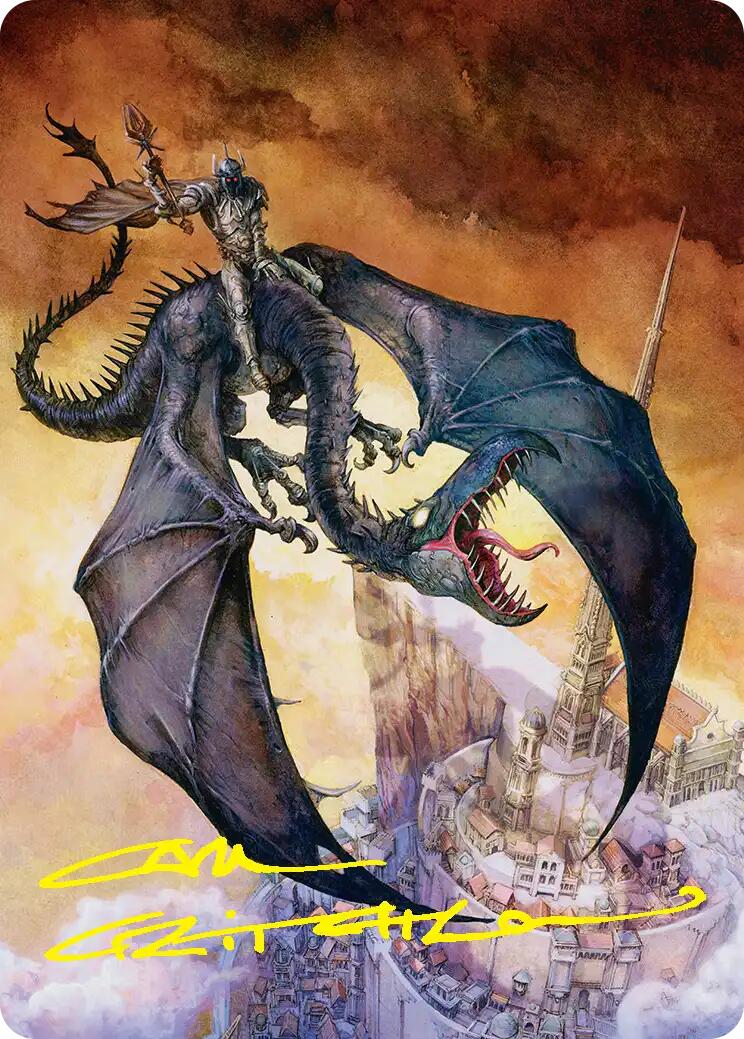 Witch-king, Bringer of Ruin Art Card (Gold-Stamped Signature) [The Hobbit Art Series] | Tabernacle Games
