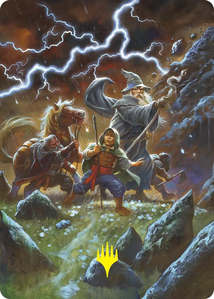 Call Forth the Tempest Art Card (Gold-Stamped) [The Hobbit Art Series] | Tabernacle Games