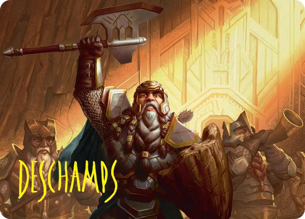 Thorin, Company's Leader Art Card (Gold-Stamped Signature) [The Hobbit Art Series] | Tabernacle Games