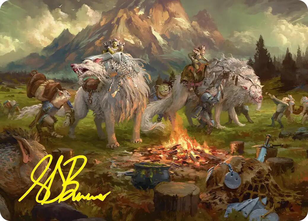 Mount Gundabad Mobilizes Art Card (Gold-Stamped Signature) [The Hobbit Art Series] | Tabernacle Games