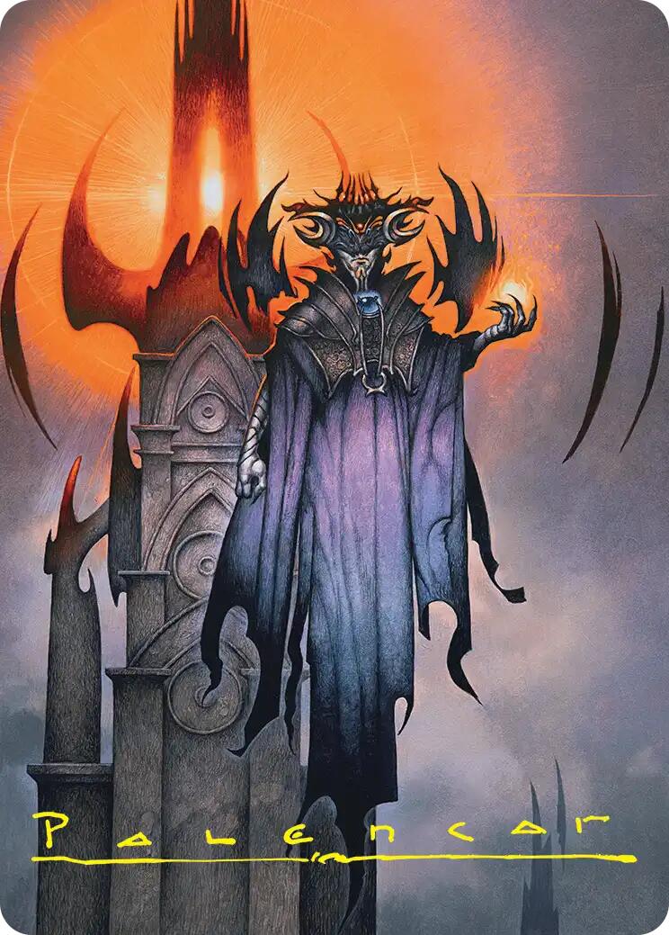 Sauron, the Lidless Eye Art Card (Gold-Stamped Signature) [The Hobbit Art Series] | Tabernacle Games