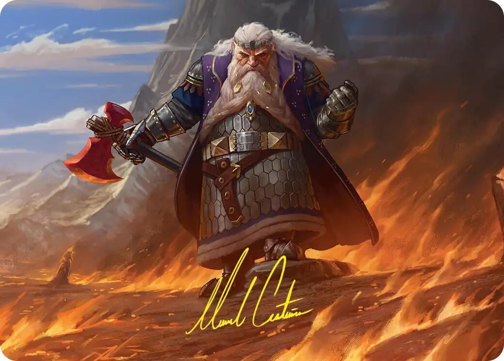 Dain of the Ancient Halls Art Card (Gold-Stamped Signature) [The Hobbit Art Series] | Tabernacle Games