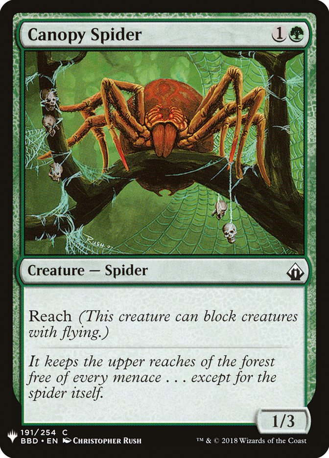 Canopy Spider [Mystery Booster] | Tabernacle Games