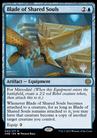 Blade of Shared Souls (Promo Pack) [Phyrexia: All Will Be One Promos] | Tabernacle Games