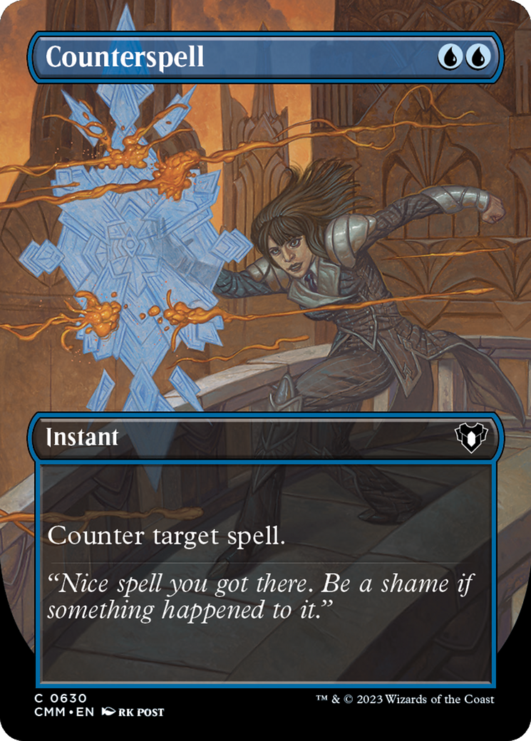 Counterspell (Borderless Alternate Art) [Commander Masters] | Tabernacle Games