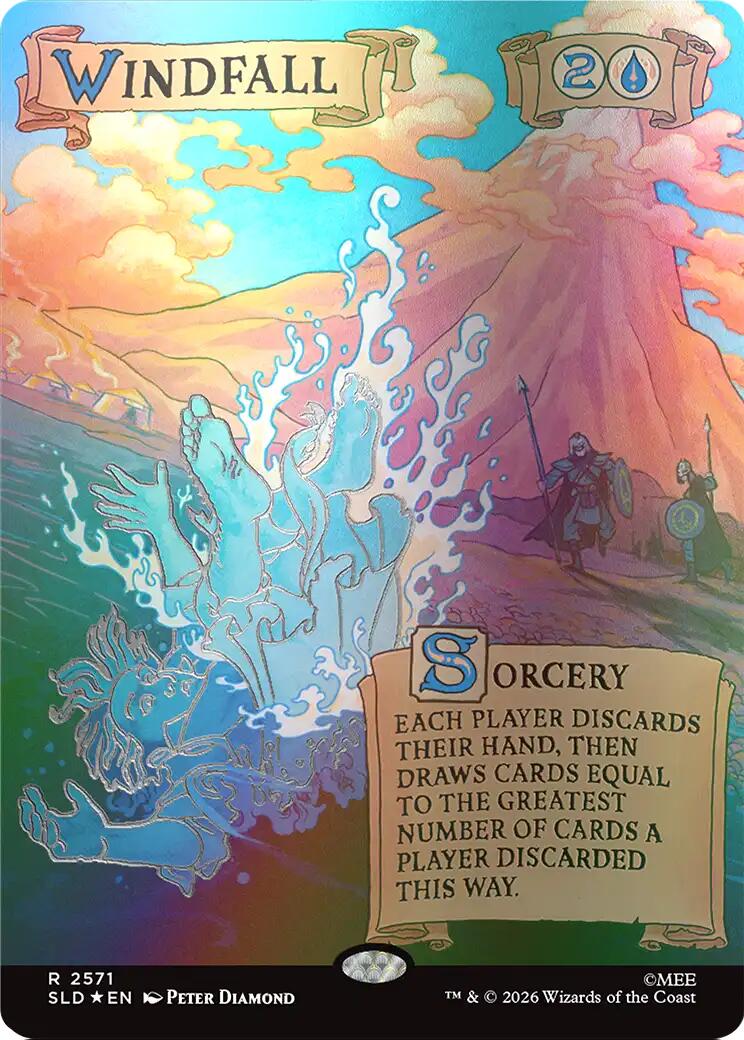 Windfall (2571) (Out Of Sight Foil) [Secret Lair Drop Series] | Tabernacle Games
