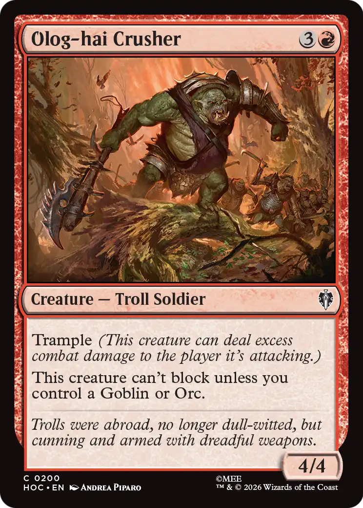 Olog-hai Crusher [The Hobbit: Eternal-Legal] | Tabernacle Games