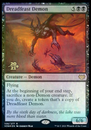 Dreadfeast Demon [Innistrad: Crimson Vow Prerelease Promos] | Tabernacle Games