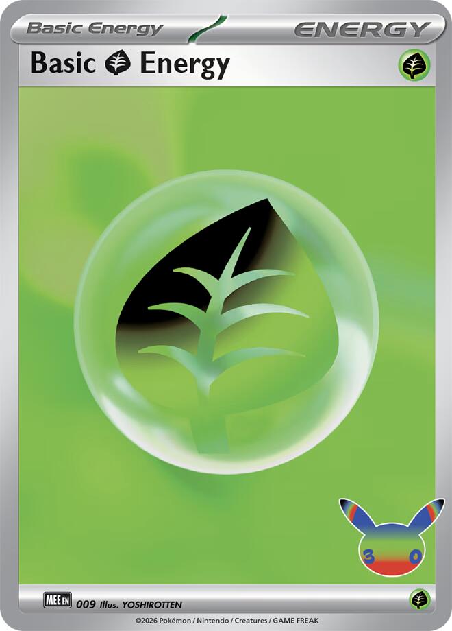 Basic Grass Energy (009) (30th Celebration) [Mega Evolution Energies] | Tabernacle Games