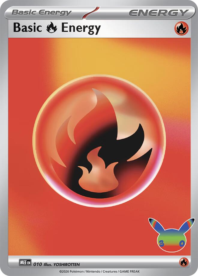 Basic Fire Energy (010) (30th Celebration) [Mega Evolution Energies] | Tabernacle Games