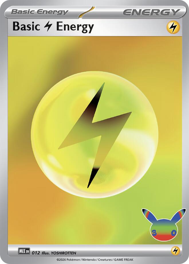 Basic Lightning Energy (012) (30th Celebration) [Mega Evolution Energies] | Tabernacle Games