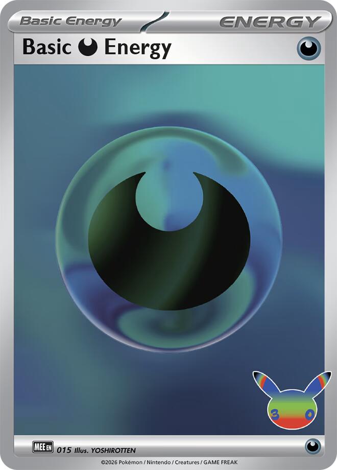 Basic Darkness Energy (015) (30th Celebration) [Mega Evolution Energies] | Tabernacle Games