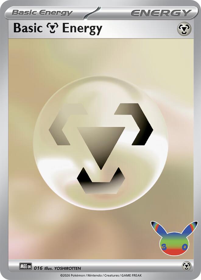 Basic Metal Energy (016) (30th Celebration) [Mega Evolution Energies] | Tabernacle Games