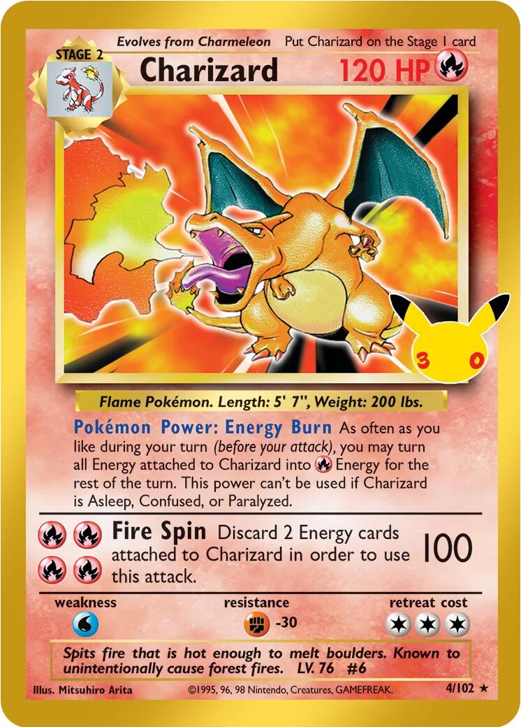 Charizard (4/102) [Mega Evolution: 30th Celebration Classic Collection] | Tabernacle Games