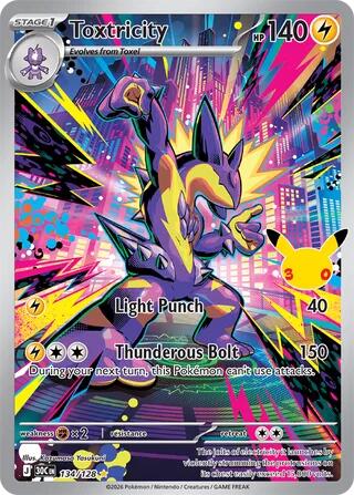 Toxtricity (134/128) [Mega Evolution: 30th Celebration] | Maze of Fitzroy
