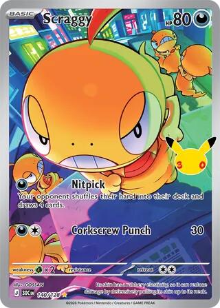 Scraggy (140/128) [Mega Evolution: 30th Celebration] | Maze of Fitzroy