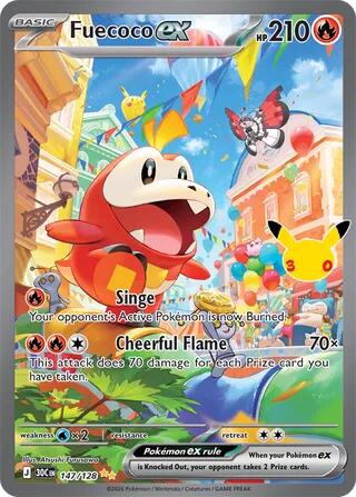 Fuecoco ex (147/128) [Mega Evolution: 30th Celebration] | Maze of Fitzroy
