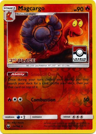 Magcargo (24/168) (League Promo 3rd Place) [Sun & Moon: Celestial Storm] | Tabernacle Games