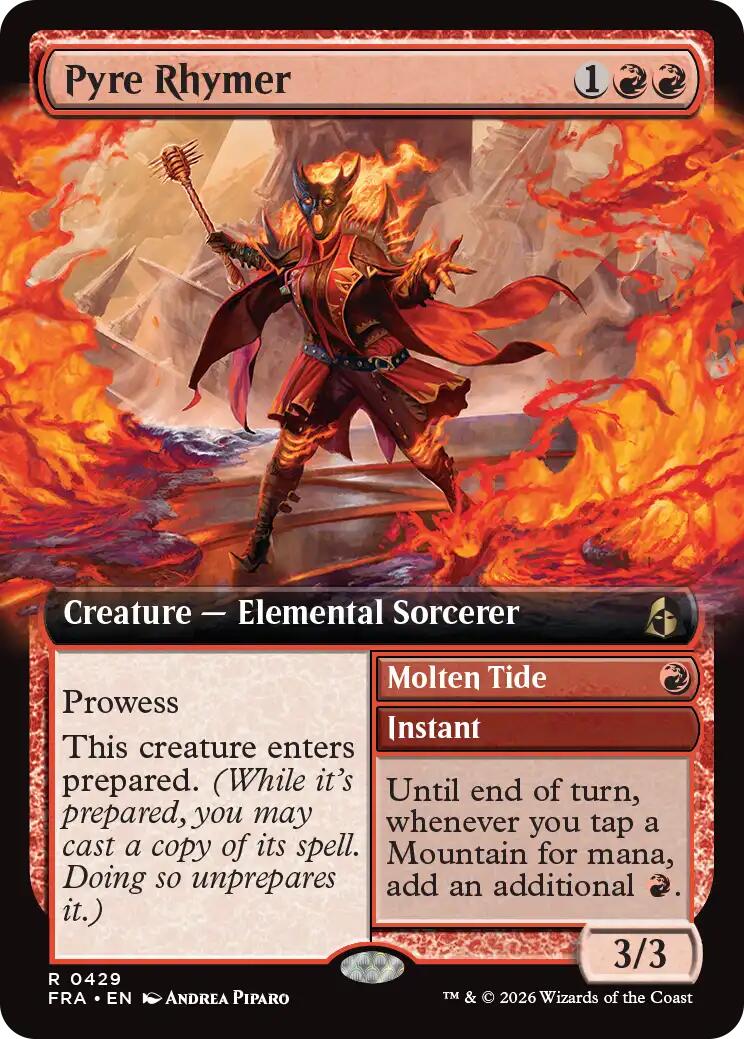 Pyre Rhymer (Extended Art) [Reality Fracture] | Tabernacle Games