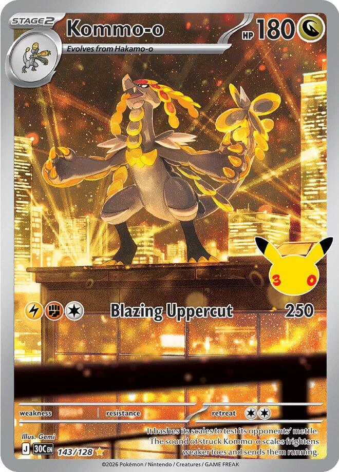 Kommo-o (143/128) [Mega Evolution: 30th Celebration] | Tabernacle Games