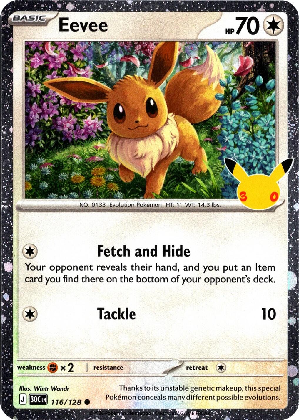 Eevee (116/128) (30th Celebration) [Mega Evolution: 30th Celebration] | Tabernacle Games
