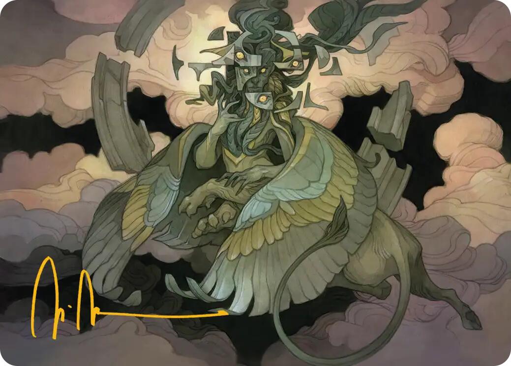 Sphinx of False Conclusions Art Card (Gold-Stamped Signature) [Reality Fracture Art Series] | Tabernacle Games