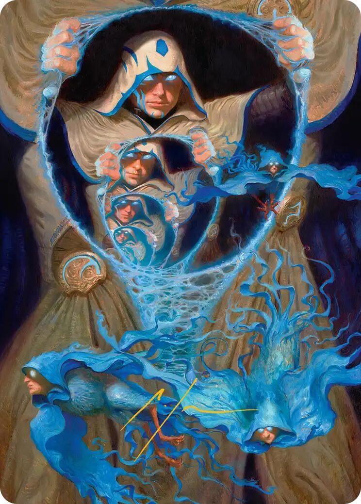 The Theorist, Jace Beleren Art Card (Gold-Stamped Signature) [Reality Fracture Art Series] | Tabernacle Games