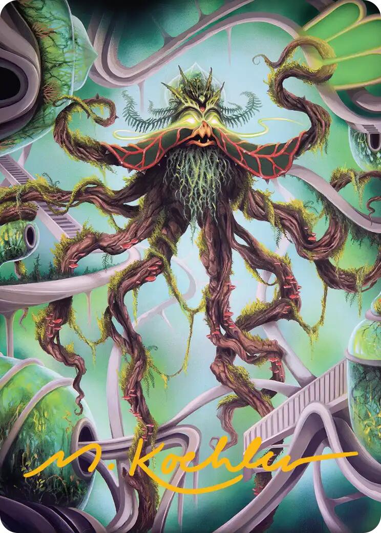 Verdant Kraken Art Card (Gold-Stamped Signature) [Reality Fracture Art Series] | Tabernacle Games