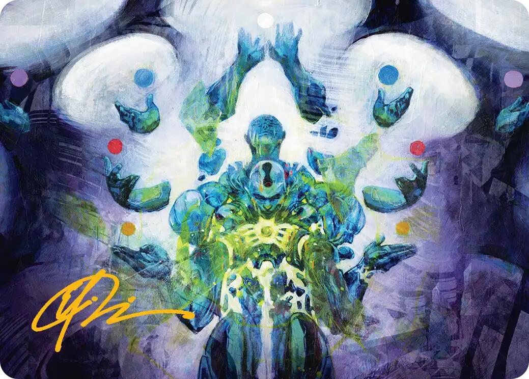 Avatar of Burgeoning Echoes Art Card (Gold-Stamped Signature) [Reality Fracture Art Series] | Tabernacle Games