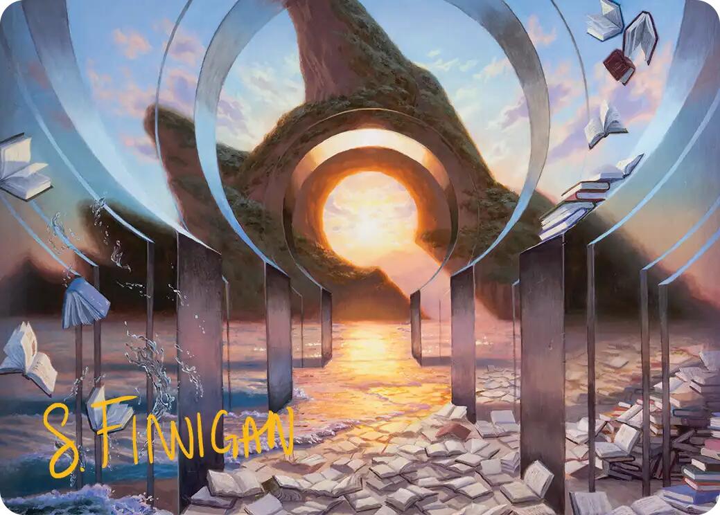 Deserted Beach Art Card (Gold-Stamped Signature) [Reality Fracture Art Series] | Tabernacle Games